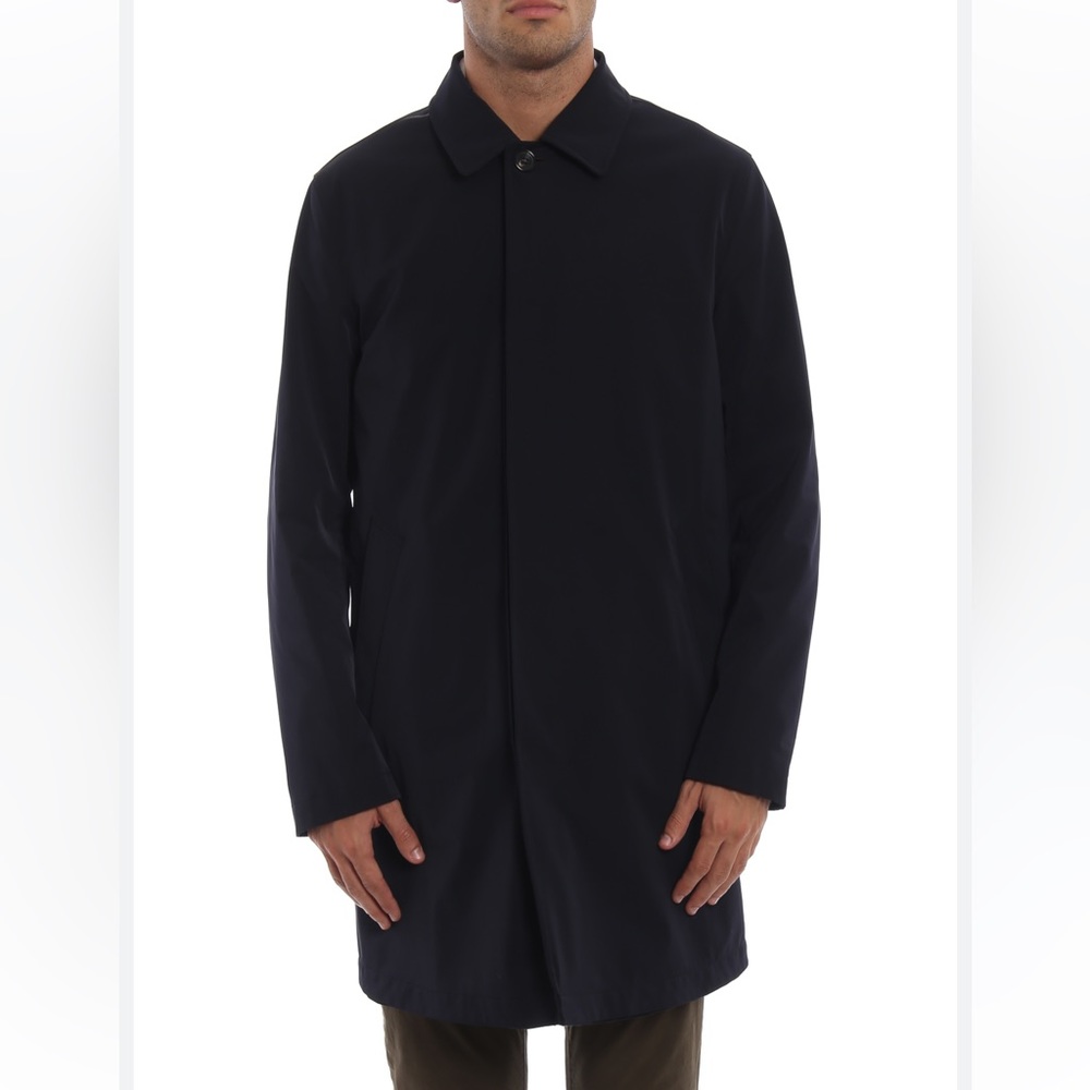 Ralph Lauren Black Sleek Over Coat Size‎ L